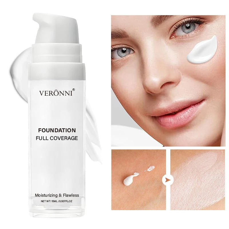 White Liquid Foundation,Long-lasting concealer Mixable Pure White Foundation Adjuster Lighten & Brighten Parties & Events Makeup Pi-Mart