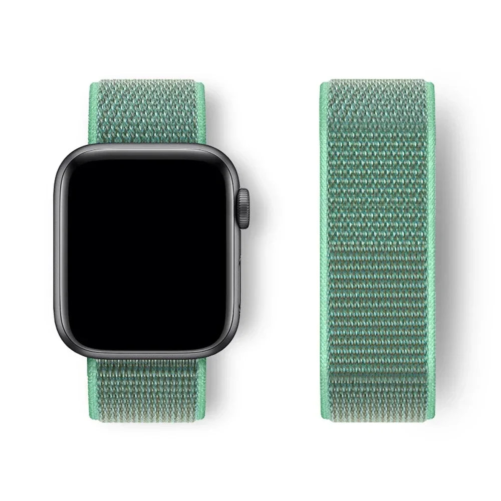 Nylon Sport loop Strap For Apple Watch Band 44mm 42/40mm 45mm  38/41mm pride Bracelet iwatch Ultra2 49mm Series 9 8 se 7 6 5 4 3 LadyShow.Store
