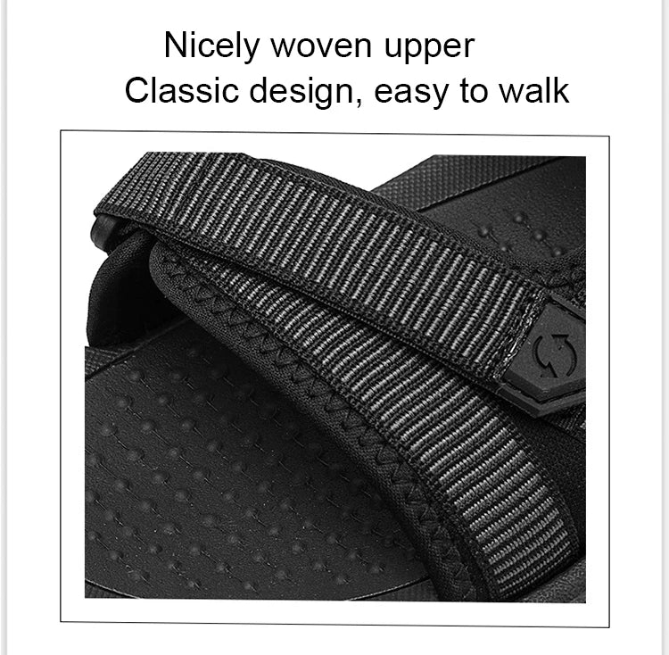 Summer Men Sandals Fashion Leisure Beach Holiday Sandals for Mens Lightweight Shoes New Outdoor Comfortable Casual Sandals Pi-Mart