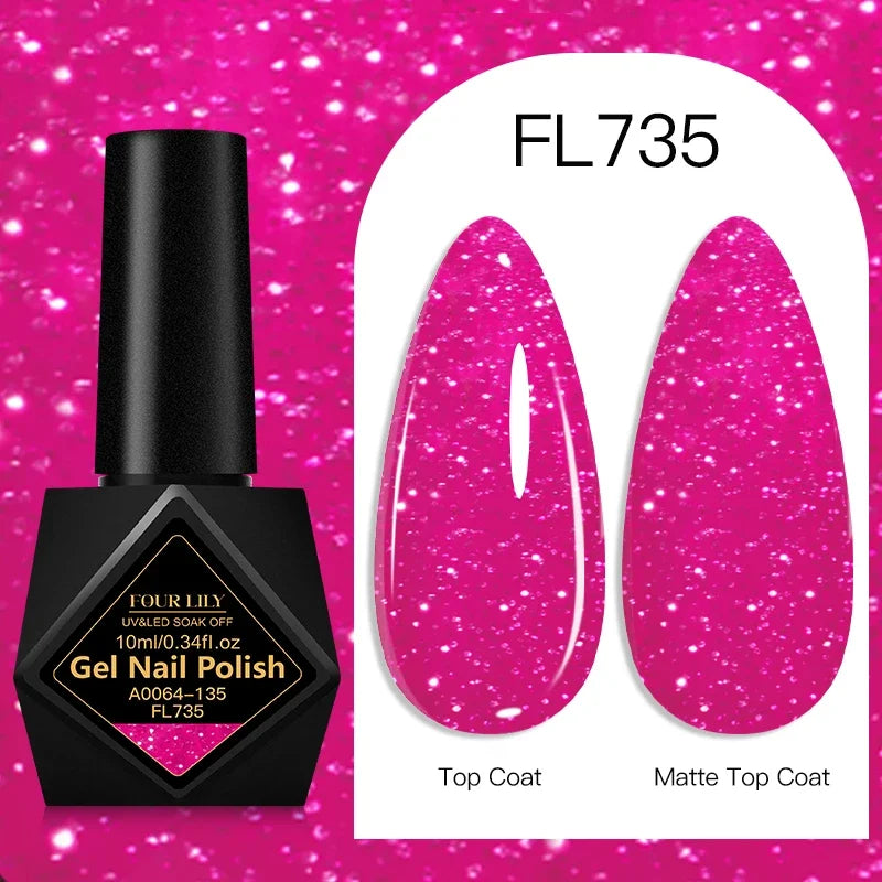 10ml Gel Nail Polish 162 Colors Nail Supplies Vernis Semi Permanent Nail Art Manicure Soak Off LED UV Gel Nail Varnishes Summer Tri Light Beauty