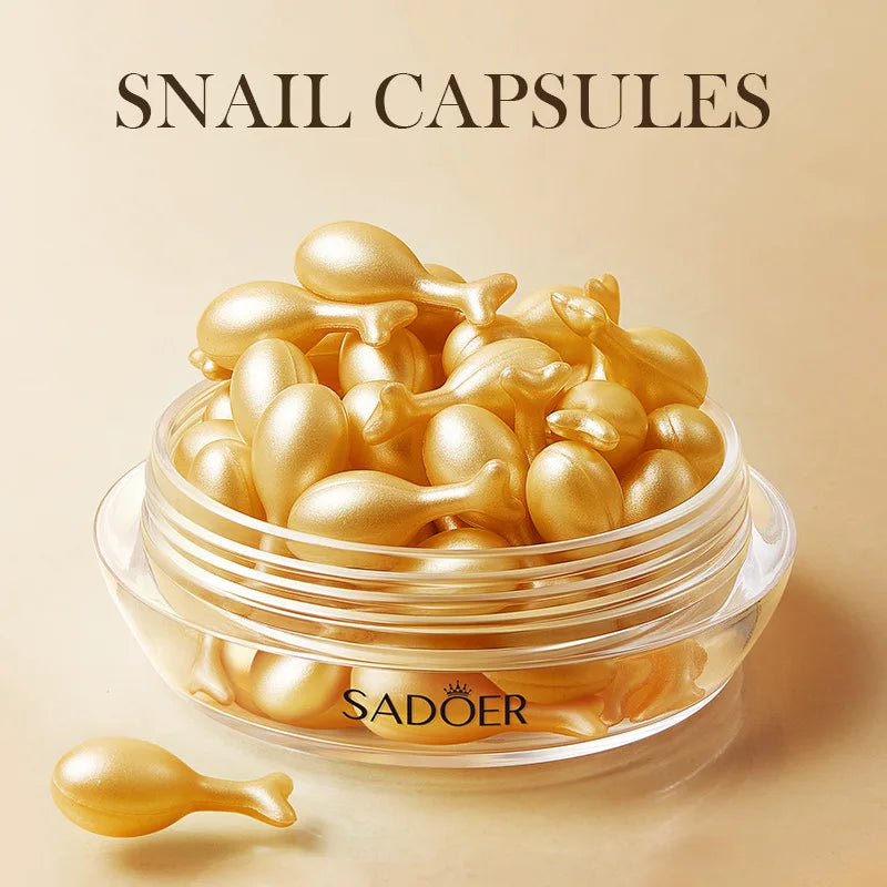 30pcs SADOER Rose Sanil Face Serum Capsule Facial Moisturizing Brightening Firming Facial Essence Beauty Face Skin Care Products Tri Light Beauty