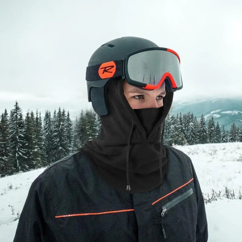 Thermal Fleece Balaclava Hat Hooded Neck Warmer Cycling Face Mask Outdoor Winter Skiing Sport Face Mask Men Cycling Masked Caps Pi-Mart