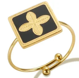 High End Waterproof Hollow Stainless Steel Finger Ring Trendy for Women Personalize Jewelry Wholesale Pi-Mart