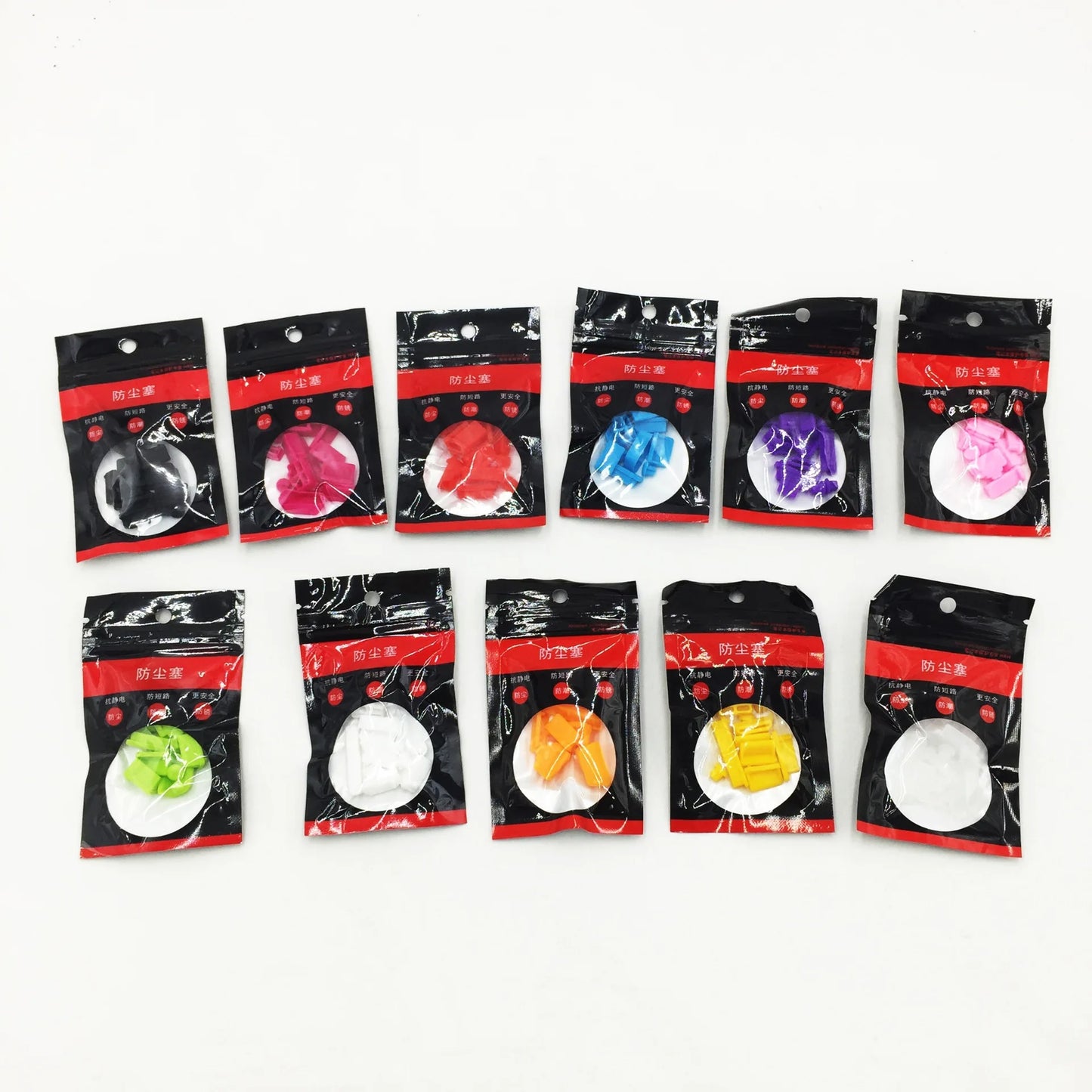 16Pcs/set Universal Anti Dustproof Notebook Port Plug Silicone Protector USB Elastic Laptop Computer Cover Stopper Pi-Mart