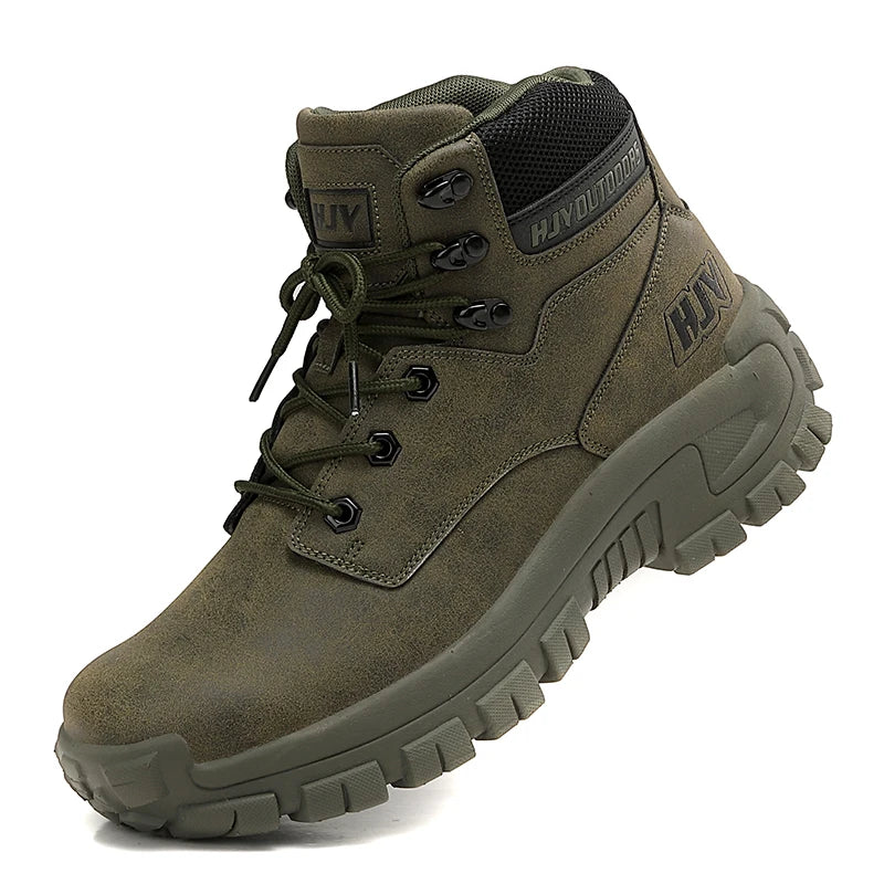 New Men's Boots Fashion Outdoor Boots Breathable Hiking Boots Autumn Shoes Sneakers Lightweight Non-slip Men Desert Ankle Boots Pi-Mart