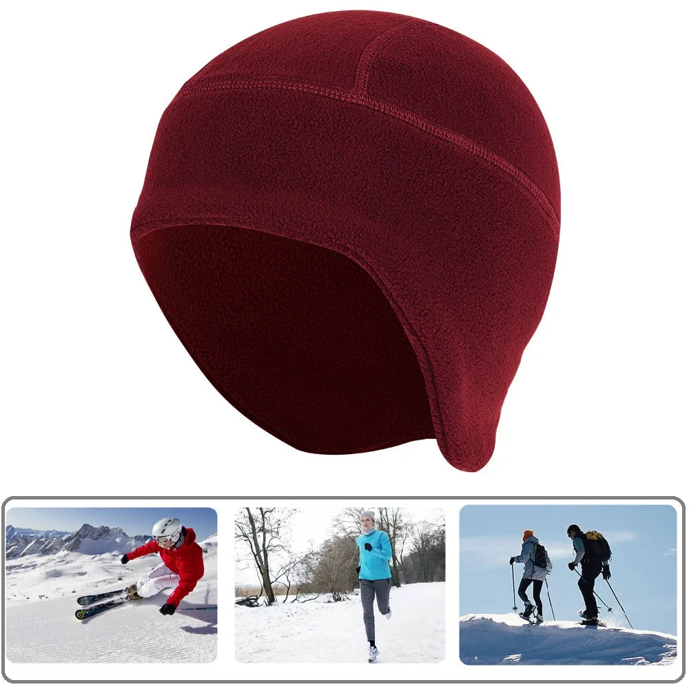 Waterproof Windproof Winter Warm Knit Beanie Fishing Hat Cap, Slouchy Soft Black Headwear Great for Winter Ski Walking Running Pi-Mart