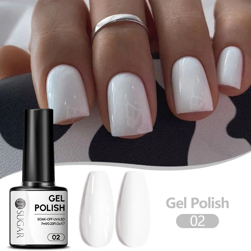 UR SUGAR 7ML Nail Gel Fresh Macaron 107 Colors All For Manicure Semi Permanent Soak Off LED UV Long-Lasting Nail Art Varnish Tri Light Beauty