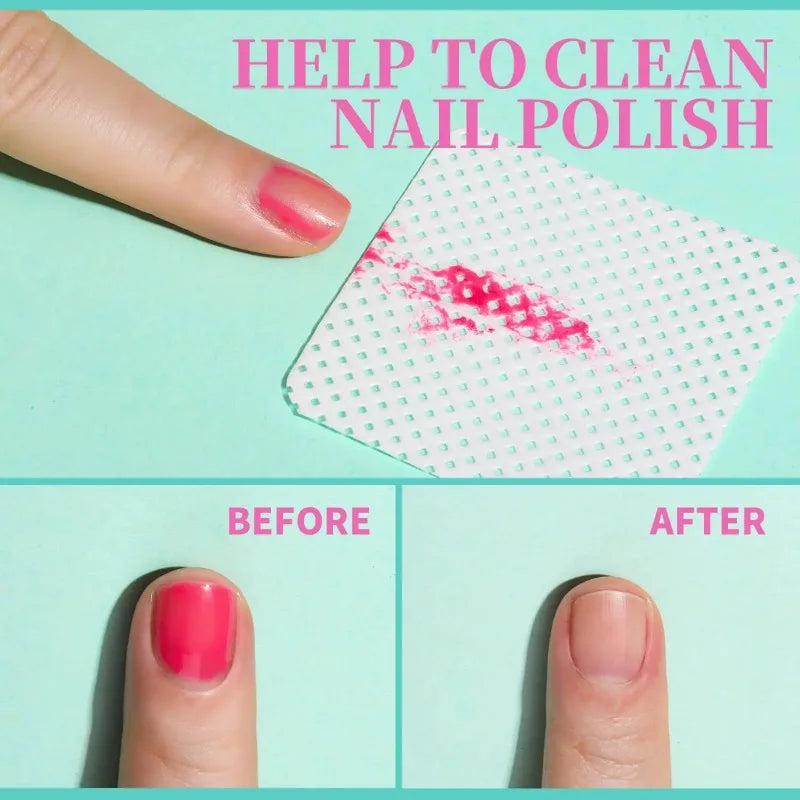 200 Pieces Lint-Free Nail Wipes Professional Eyelash Extension Glue Wipes Nail Polish Removal Wipes for Salon Use Tri Light Beauty