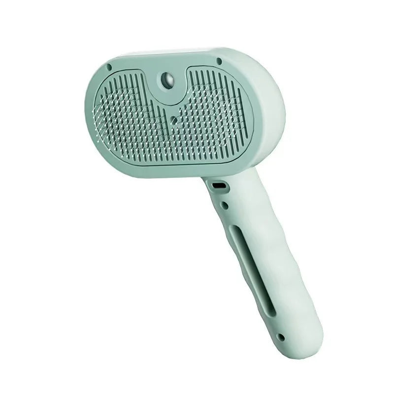Steamy Dog Brush Electric Spray Cat Hair Brush 3 in1 Dog Steamer Brush for Massage Pet Grooming Removing Tangled and Loose Hair Pi-Mart