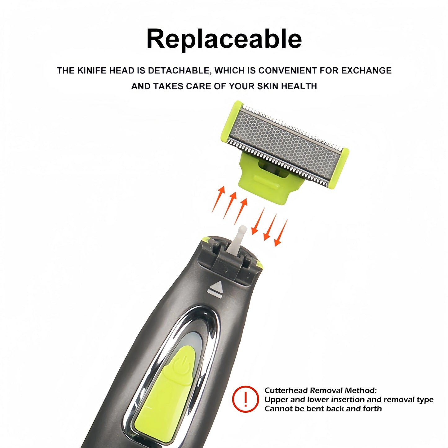 MLG Electric Shaver For Men and Women Portable Full Body Trimmer USB T Shaped Blade Razor For Beard Armpit For Washable Pi-Mart