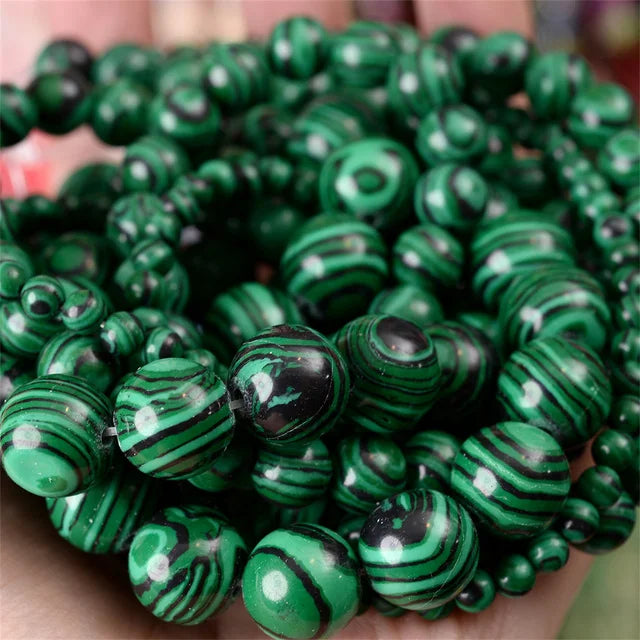 Natural Stone Beads Lava Jaspers Tiger Eye Quartz Agates Round Loose Beads for Jewelry Making DIY Bracelet Accessories 4-12MM Pi-Mart