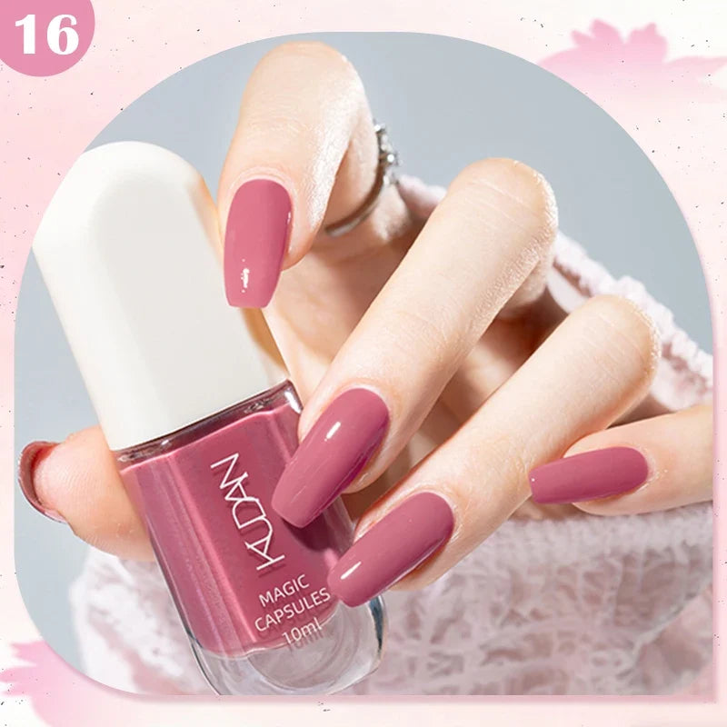 10ml Water-Based Peel Off Nail Polish 40 Colors Long Lasting Quick Drying No Need of Lamp to Cure Nail Supplies Manicure Nails Tri Light Beauty