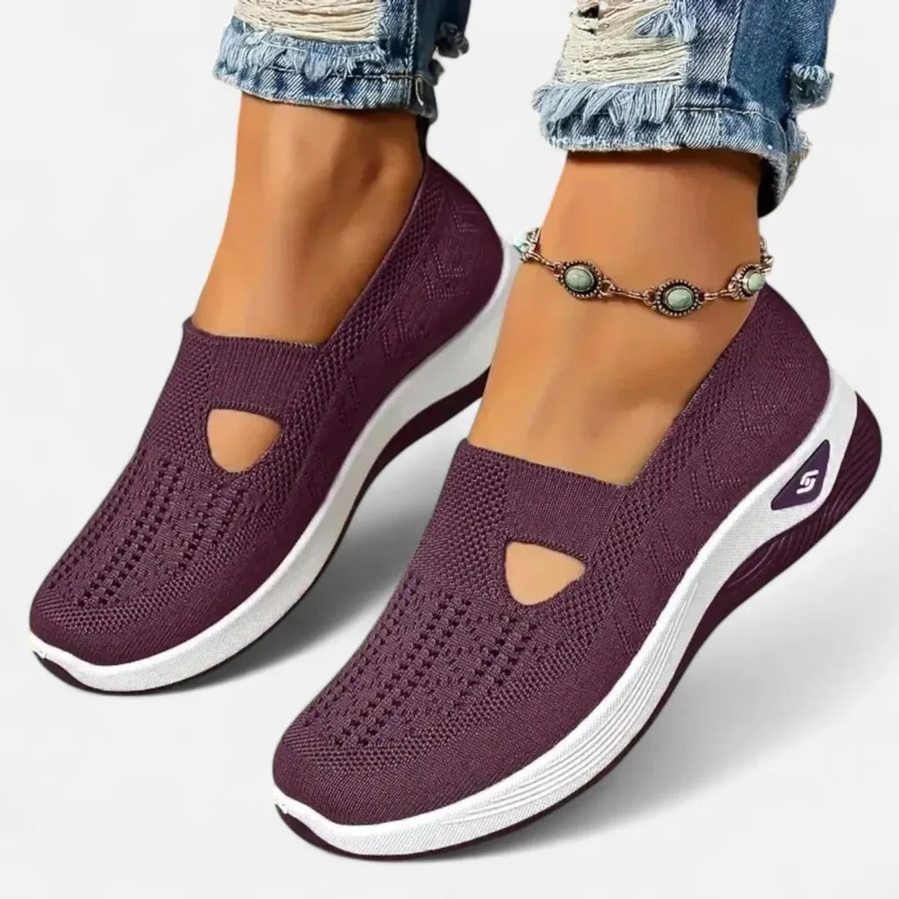 Spring Breathable Mesh Flats Shoes for Women Comfortable Slip on Casual Shoes Woman Lightweight Soft Bottom Loafers LadyShow.Store