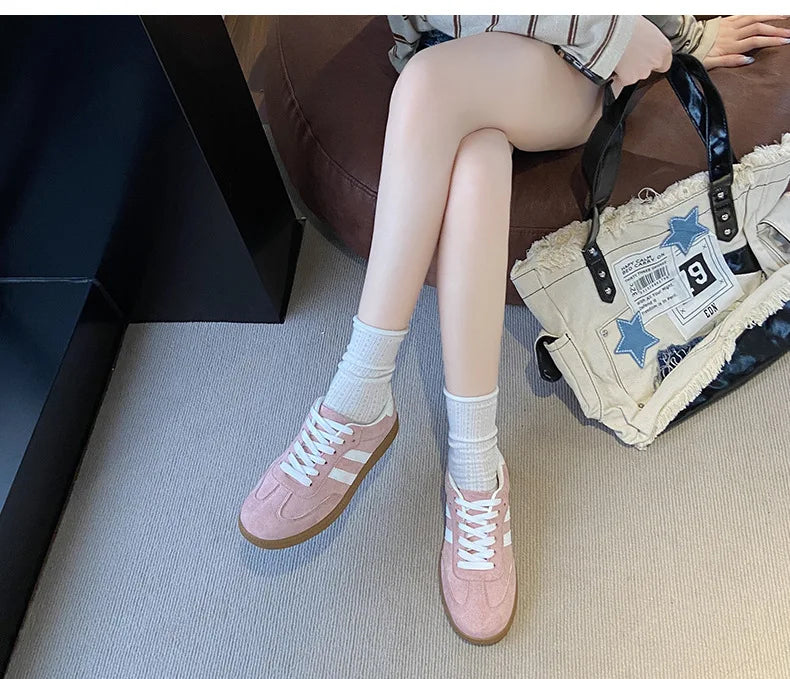 Autumn Women Casual Sports Shoes 2025 Comfortable Non Slip Outdoor Casual Shoes Soft Sole Retro Female Sneakers Zapatos Mujer Pi-Mart