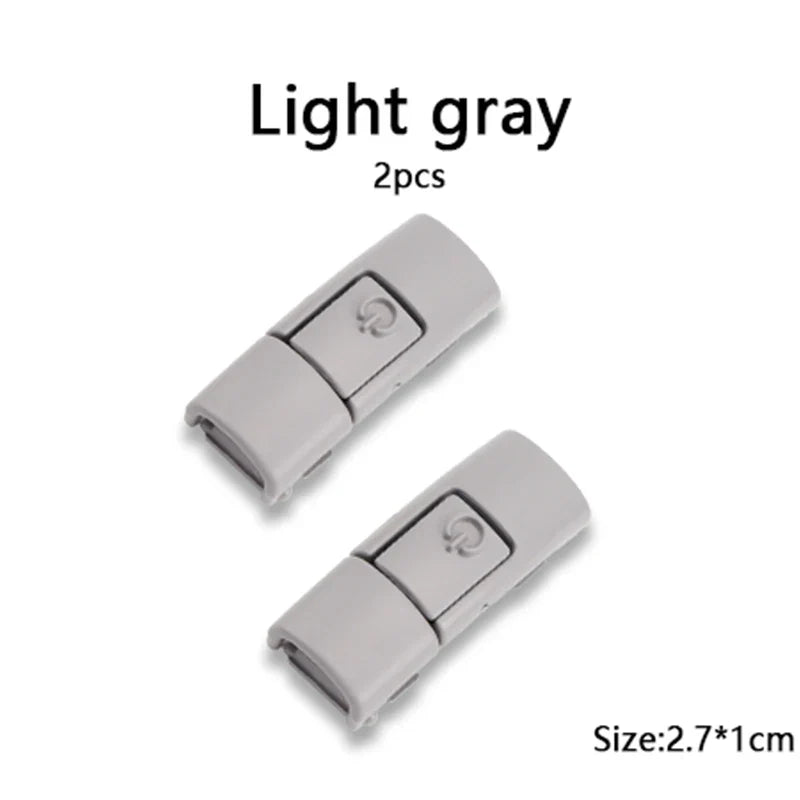 New Colorful Shoelaces Press buckle Metal Shoelace Clip Press Lock Kids Adult Shoes Accessories AF1 Sneaker Kits Metal Laces Tip LadyShow.Store