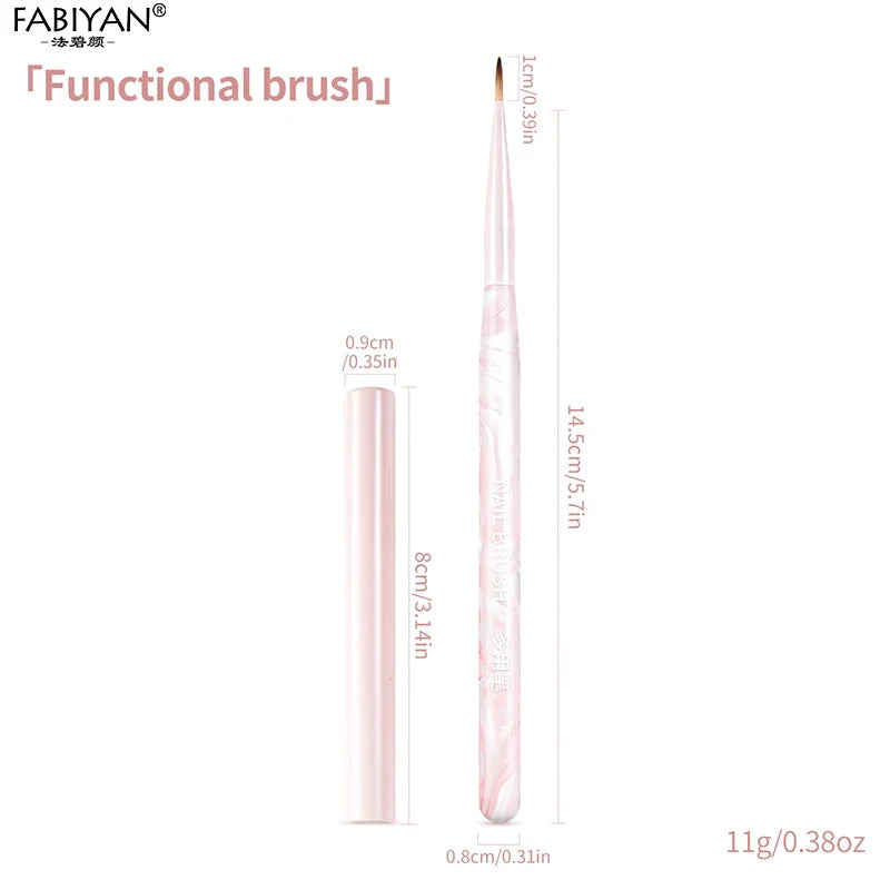 Nail Art Liner Brushes Elongated Lines Striping Drawing Painting Brushes For Manicure Beauty Salon Nails Products Manicure Tools Tri Light Beauty