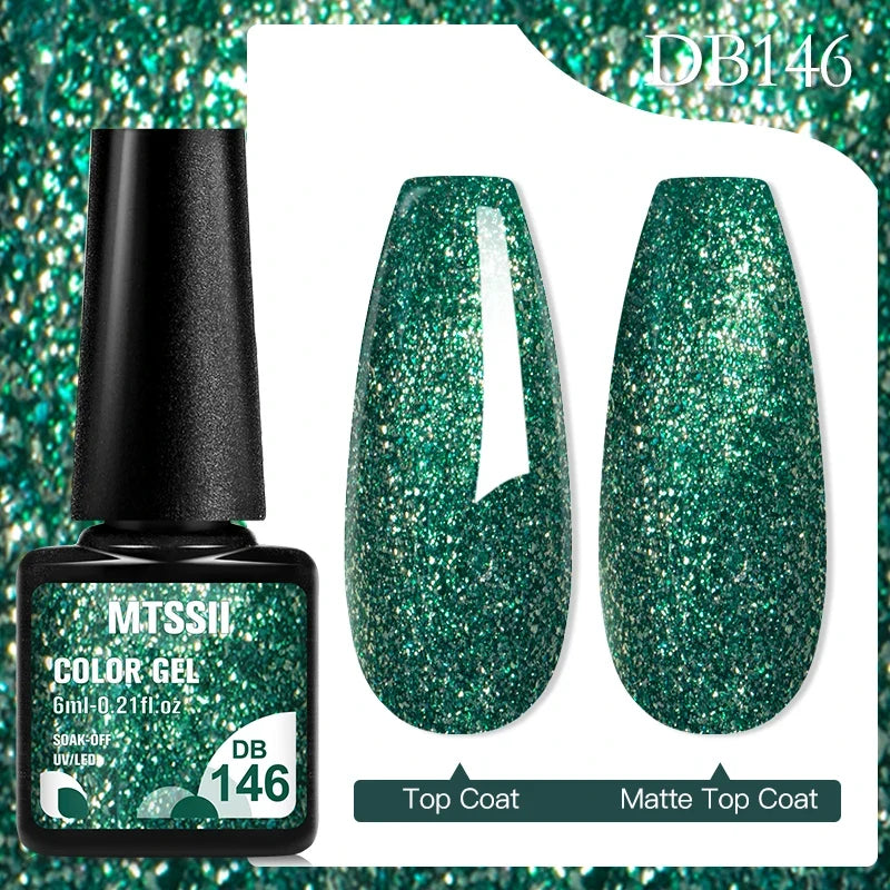 Mtssii 6ML Chocolate Color Gel Nail Polish Brown Semi Permanent UV Gel Autumn Winter Popular Soak Off Nail Art Gel Varnishes Tri Light Beauty