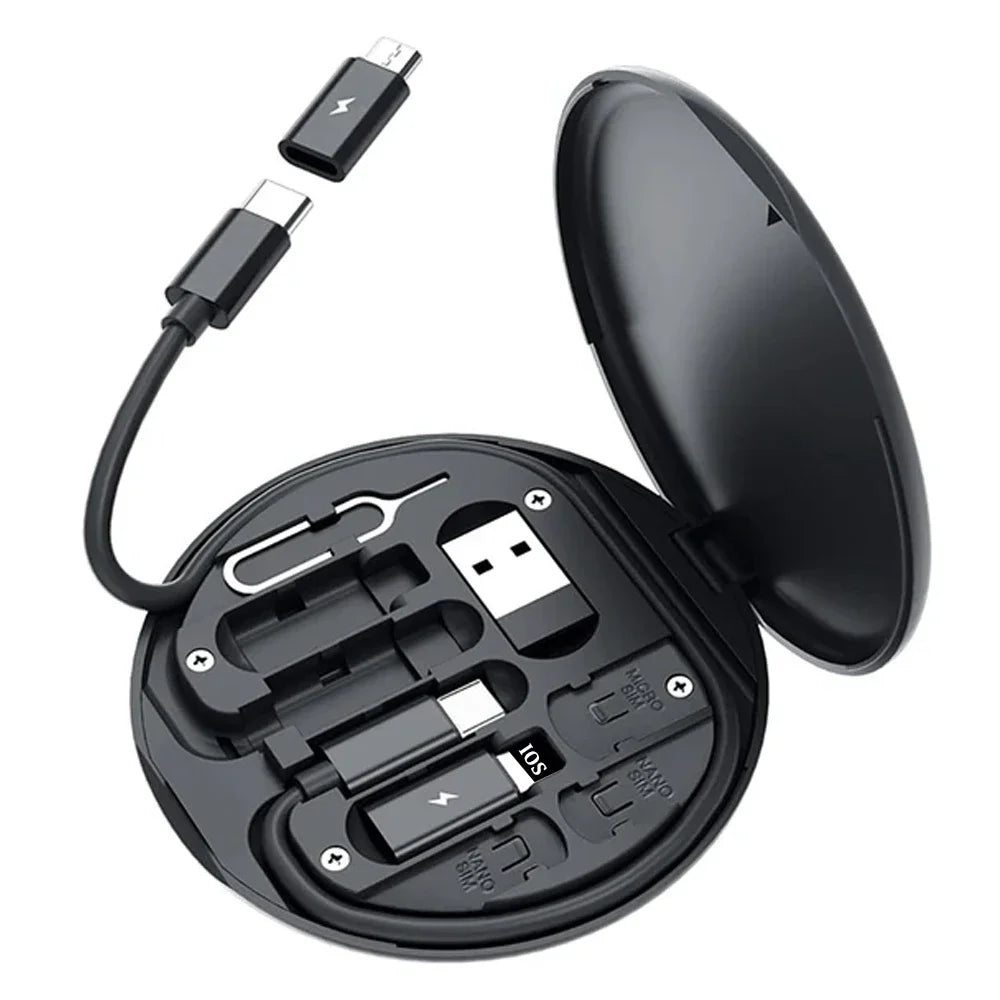Multi USB Type C to C 60W Charging Adapter Cable Kit USB C to Lighting Conversion Set USB A & Type C to Micro/Type C/Lighting Pi-Mart