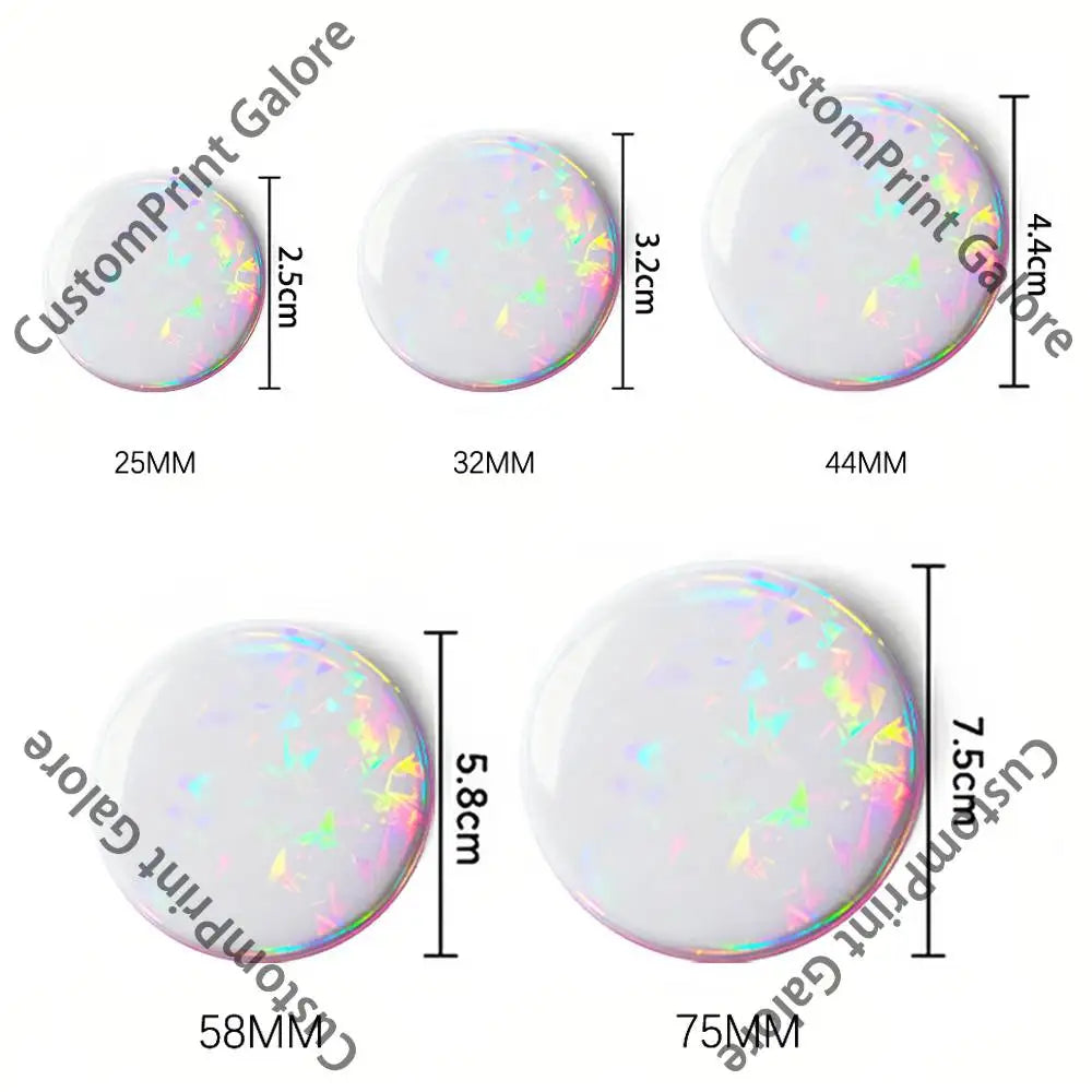 Cute Funny S-Shelly W-Wold Customizable Badge Tinplate Brooch Laser Film Lapel Pin for Decoration Party Small Gifts Pi-Mart