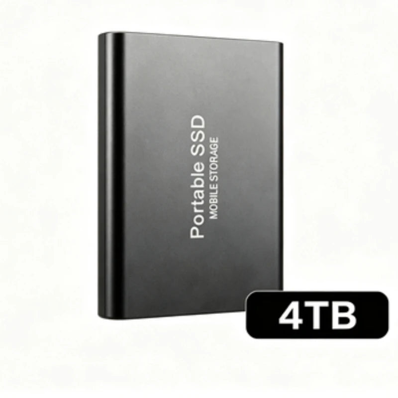 Portable External SSD, 1TB-16TB Large Capacity USB3.1 High Speed Solid State Drive, Lightweight Storage for Laptop, Desktop, Mac Pi-Mart