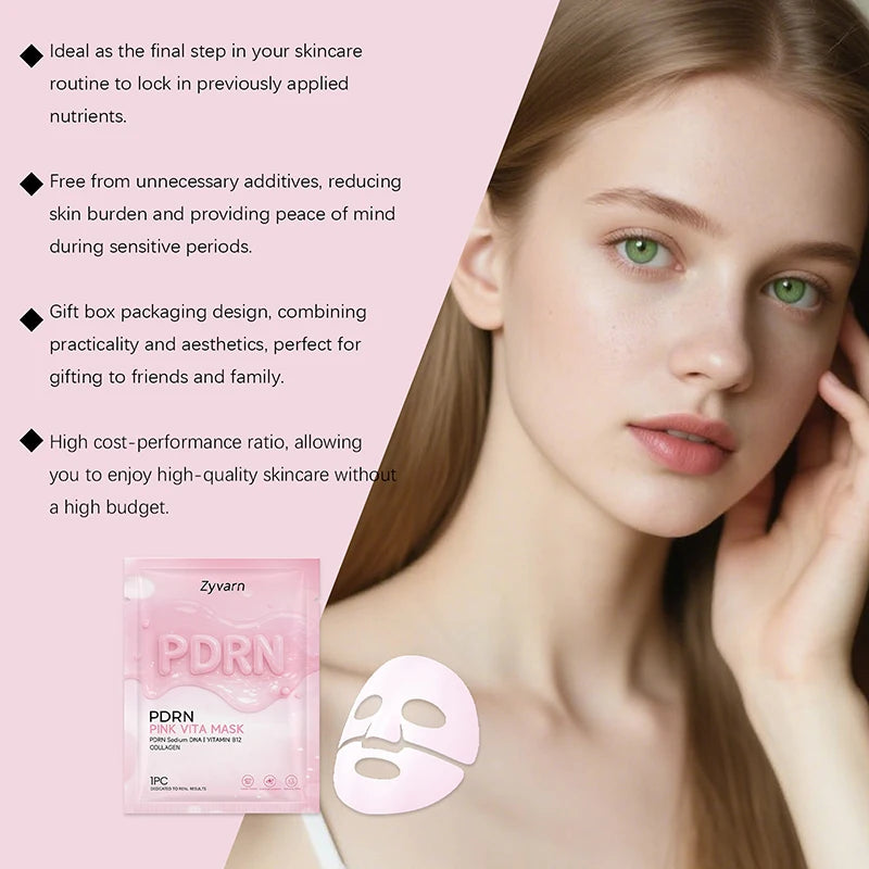 PDRN Pink Skincare Set Salmon Dna Collagen Vita Coating Mask Lift Firm Skin Make Skin Glow Moisturizing Nourishing Skincare Set Pi-Mart