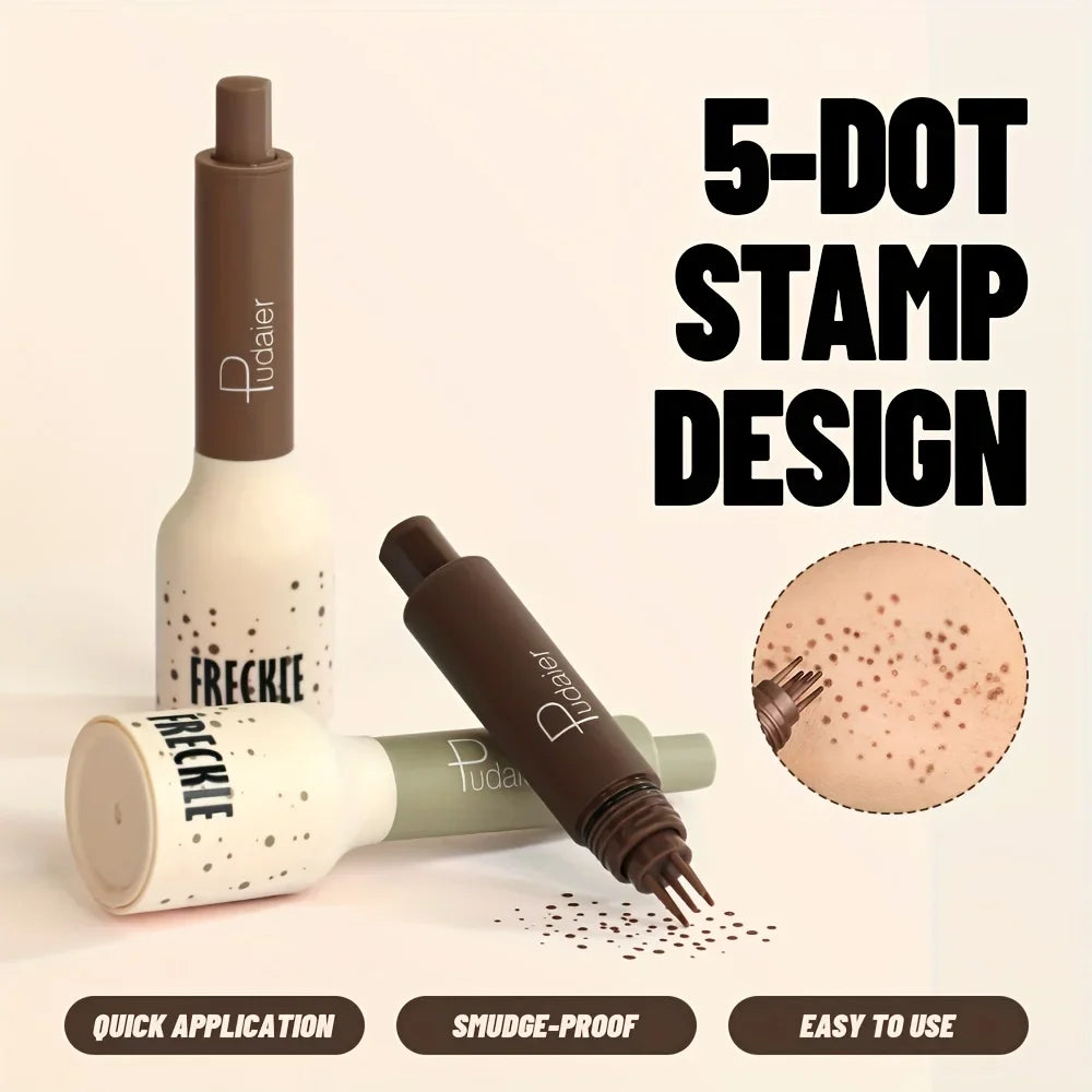 Freckle Stamp Makeup Pen Waterproof, Natural Look Dot Freckles, Long Lasting, Sweatproof, Beginner Friendly LadyShow.Store