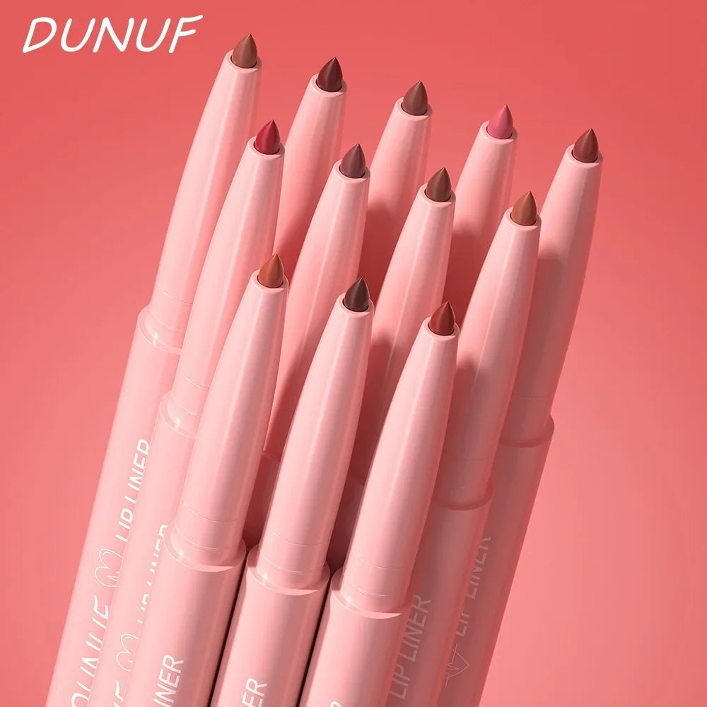 Lip Liner Pencil Long-Lasting Matte Creamy Plumping Lip Stain Waterproof Natural Nude Brown Slim Lip Liner Makeup Pi-Mart