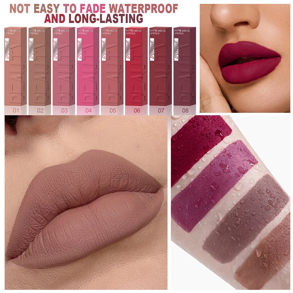Lip Gloss Lipstick Easy To Color Waterproof Easy-color Sweat-proof Non-stick To Cups, Y2K Fancy Fashion Suitable For Christmas LadyShow.Store