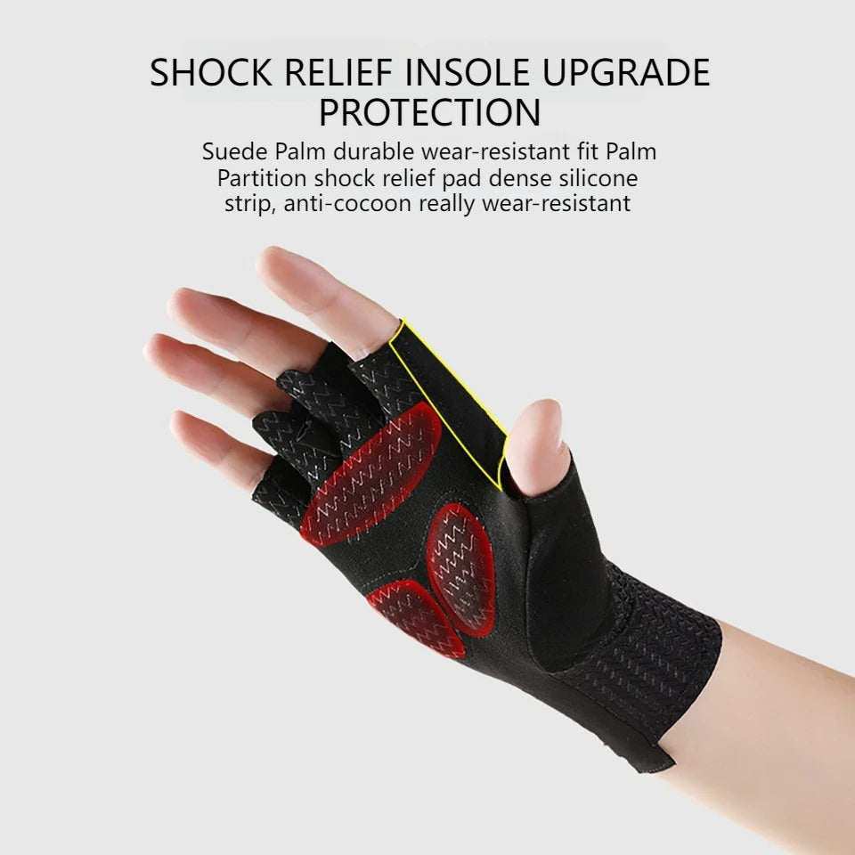 GTUBIKE Summer Breathable Half Finger Cycling Gloves Ultralight Road Bike Gloves Anti-Slip Silicone Pad Cooling Sport Gear Pi-Mart