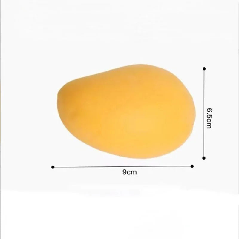 Stress Relief Squishy Mango Squeeze Toys Slowing Rising Sticky Mango Sensory Fidget Toys for Adults Squishy Sensory Toys Pi-Mart