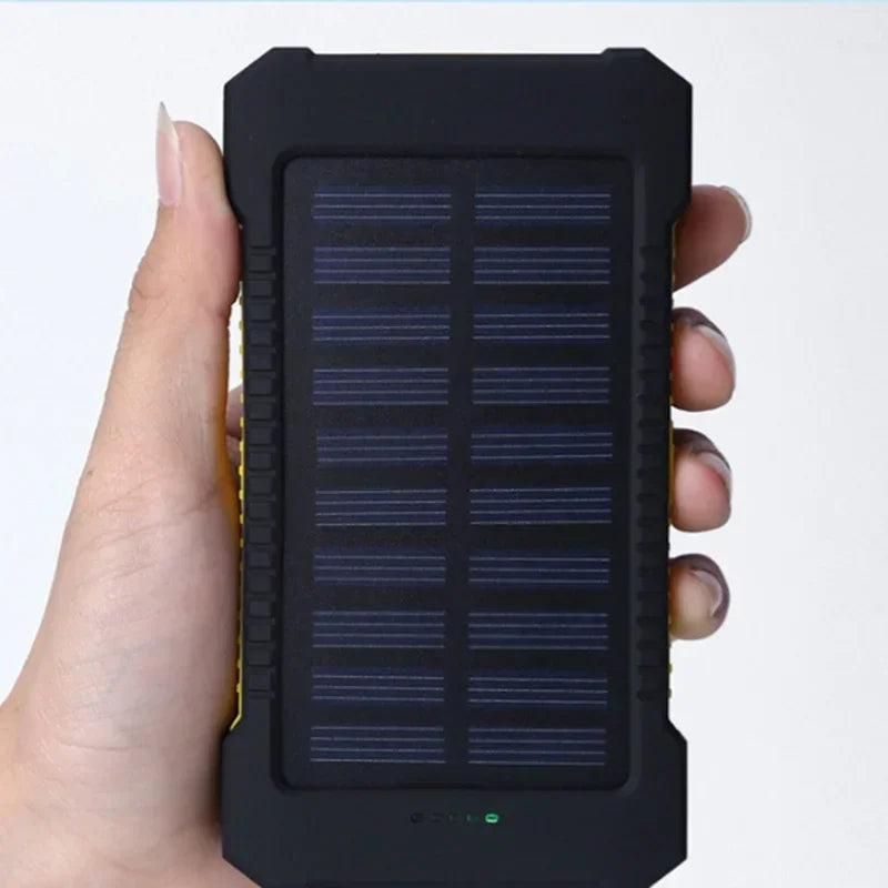 Lenovo 500000mAh Solar Power Bank Super Fast Charging Large Capacity Portable External Battery for iPhone Outdoor Emergency Pi-Mart