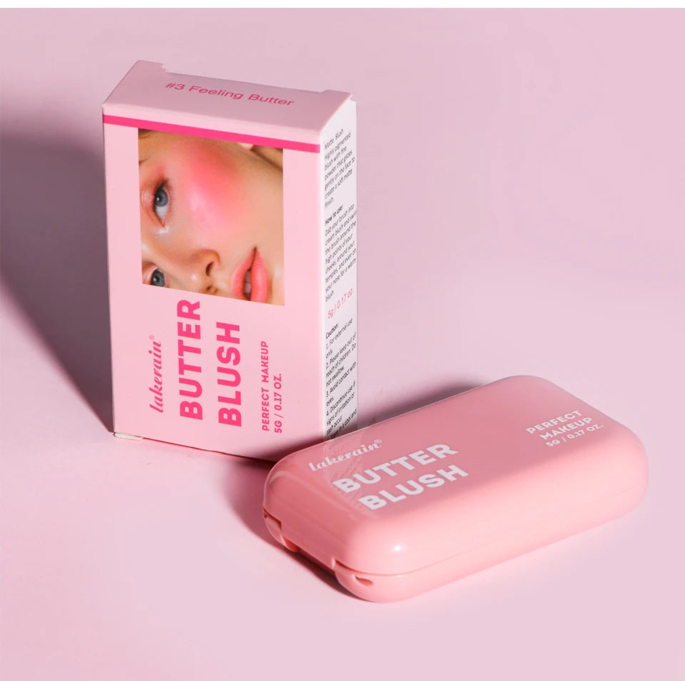 Professional Makeup Powder Blush 12HR Wear Vegan Formula Blusher Makeup Blush in Bar Cosmetics Palette Powder Pink Cream Face Pi-Mart