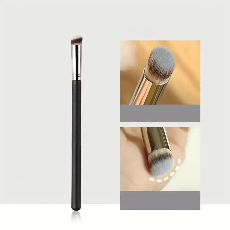 Upgraded Crescent Design Foundation Makeup Brush Ultra-thin Smooth Application Liquid Mask Spatula Makeup Brushes Beauty Tools Pi-Mart