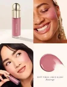 Rare Beauty New Product Frost-to-powder Mashed Potato Matte Air Cushion Blush Cream Liquid Blush Long-lasting Lipstick Lip Gloss Tri Light Beauty
