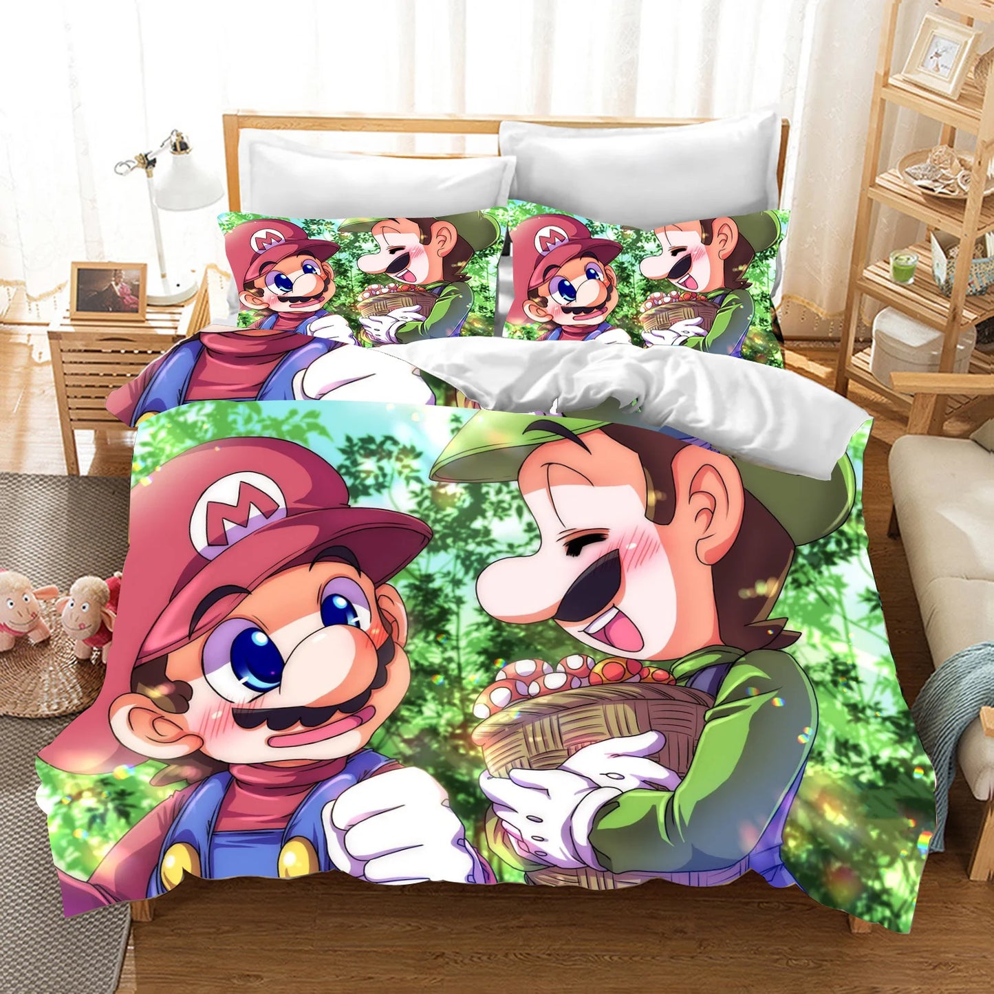 Anime Cartoon Duvet Cover 3D Printing Cute Children's Bedroom Set Polyester Adult Gift  2/3pcs Baby Bedding Pi-Mart