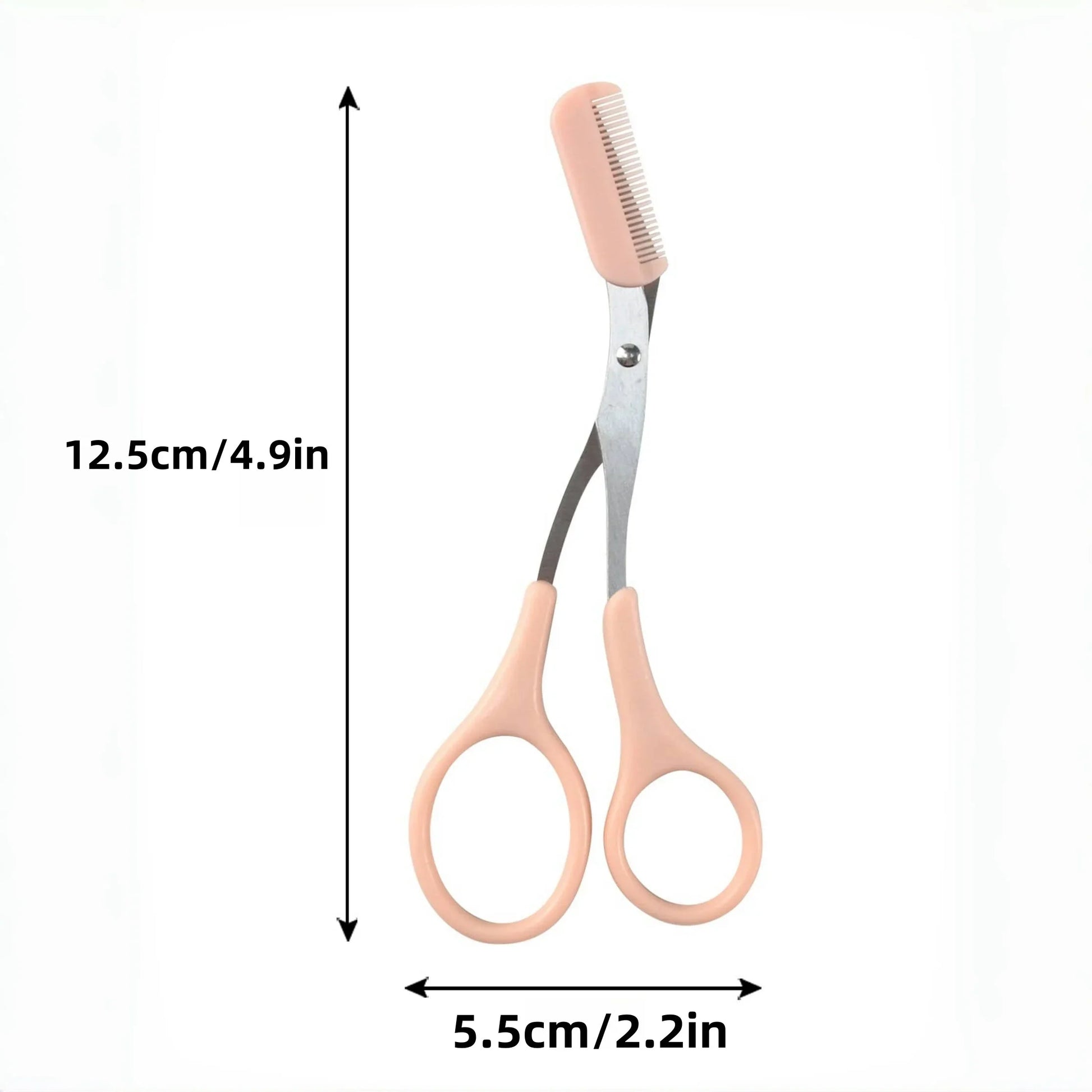 Eyebrow Razor Scissor  Stainless Steel Safe Anti-scratch Trimmer for Beginners Crescent Sharp Beauty Tool Multi-color Tri Light Beauty