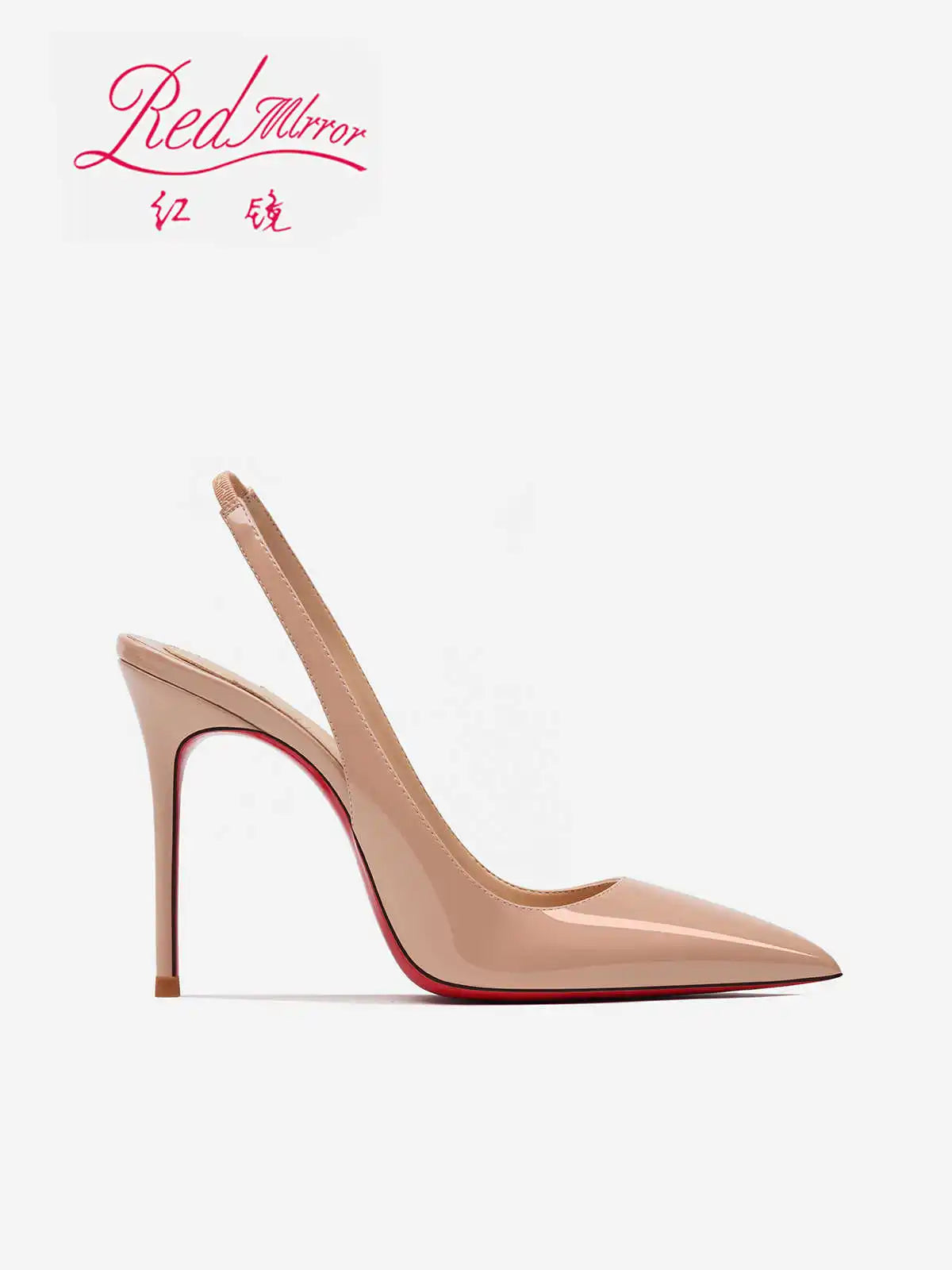 Heeled sandals Red Shiny Bottoms Naked color luxury Hollow 2026 New Elegant High Heels Sexy Slingbacks Ladies Shoes Women shoes Pi-Mart