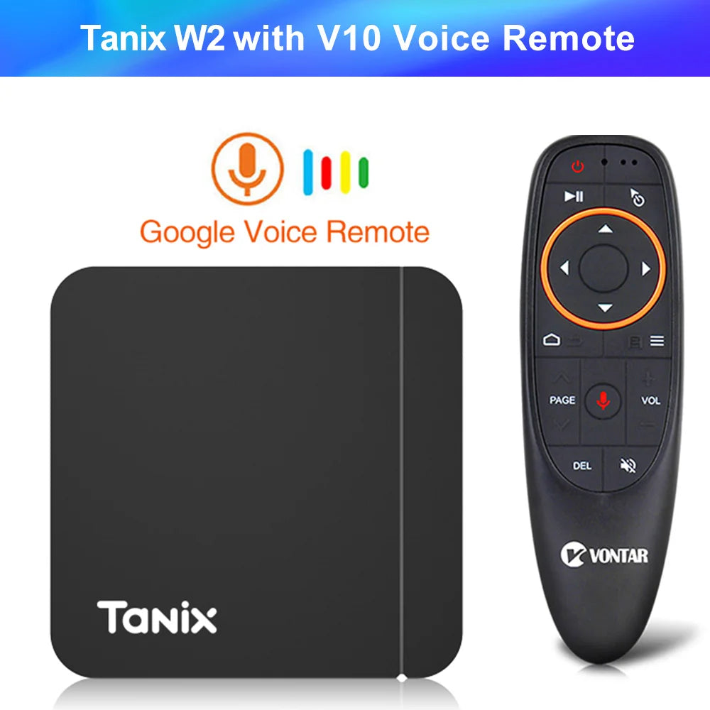 Tanix W2 Smart TV Box Android 11 Amlogic S905W2 4GB 64GB Support AV1 Dual Wifi  Media Player TVBOX Set Top Box 32GB 2GB 16GB Pi-Mart
