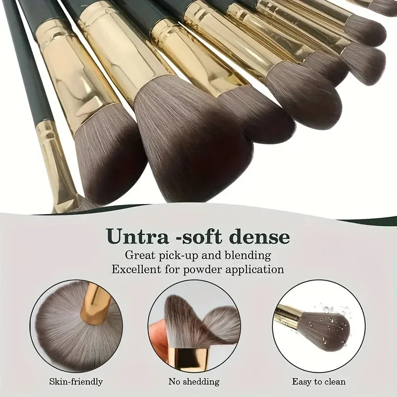 14 Piece Makeup Brush Set Soft Fluffy Eyeshadow Brush Concealer Brush Blush Makeup Brush Beauty Tool Makeup Brush Tri Light Beauty