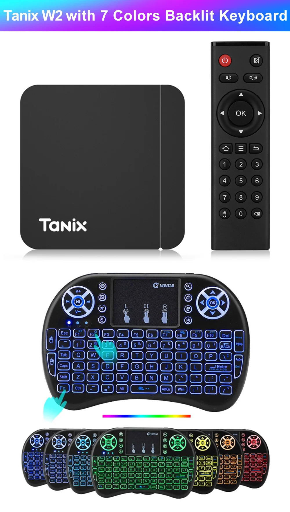 Tanix W2 Smart TV Box Android 11 Amlogic S905W2 4GB 64GB Support AV1 Dual Wifi  Media Player TVBOX Set Top Box 32GB 2GB 16GB Pi-Mart