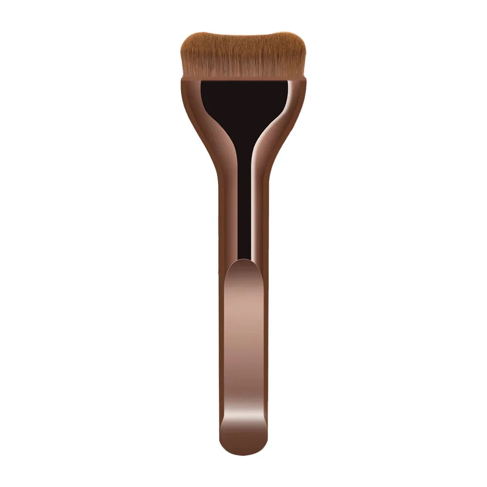 New 2Pcs Professional Foundation Makeup Brushes Soft Dense Hair for Blending Liquid, Cream Flawless Powder Makeup Beauty Tools Tri Light Beauty