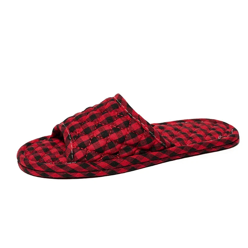 Women Slippers Lightweight Home Shoes Antislip Soft Indoor Fabric Slippers LadyShow.Store