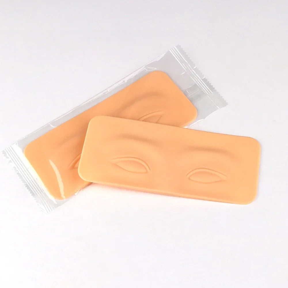 Premium 5D Silicone Eyebrow Tattoo Practice Training Skin Pad for Eye Permanent Makeup Board Beauty Academy Cosmetic Synthetic Pi-Mart