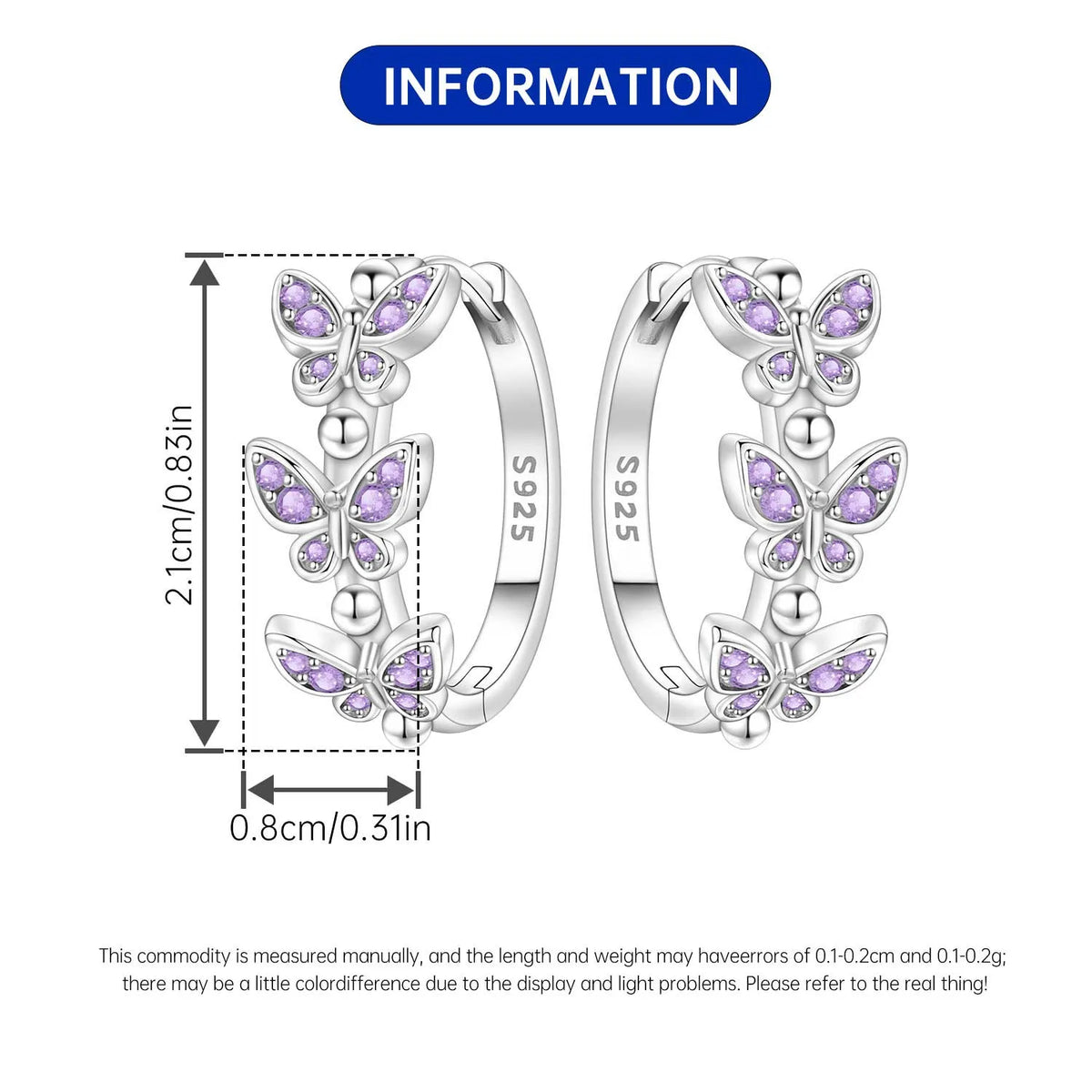 925 Sterling Silver Cute Lazy Cat Animal Pet Earrings Jewelry Hoop Earrings For Women Jewelry Birthday Party Fine Gifts Pi-Mart