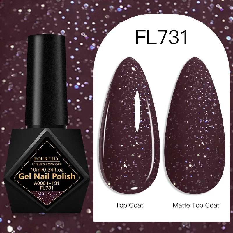 10ml Gel Nail Polish 162 Colors Nail Supplies Vernis Semi Permanent Nail Art Manicure Soak Off LED UV Gel Nail Varnishes Summer Tri Light Beauty