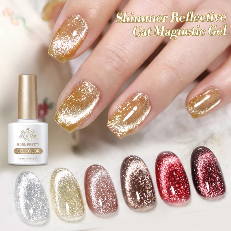 BORN PRETTY 117 Colors Cat Magnetic Gel Nail Polish 10ml Full Coverage Varnish Semi Permanent Super Gorgeous Nails Manicure Tri Light Beauty