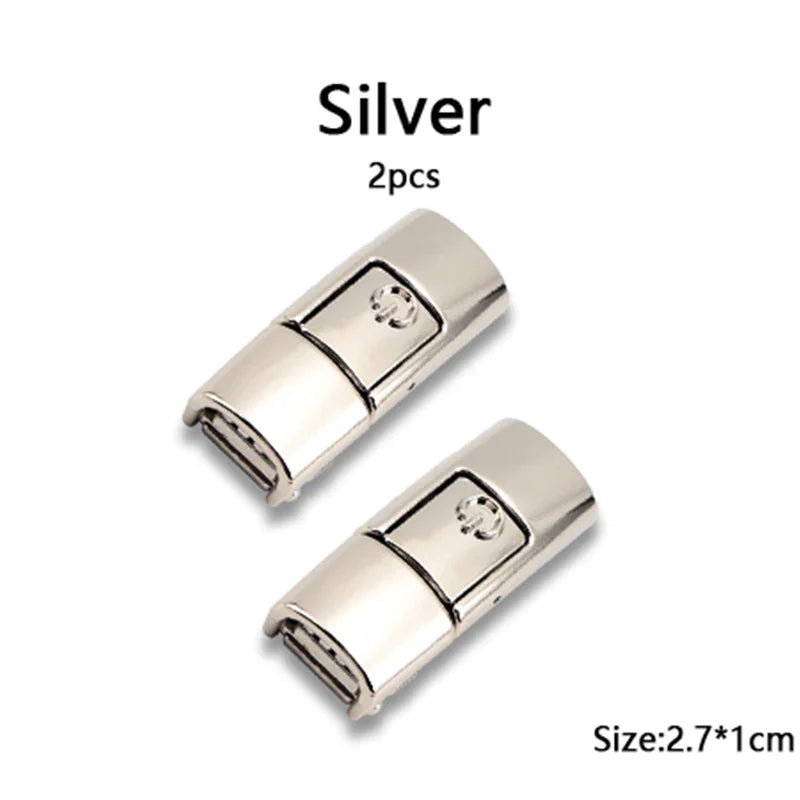 New Colorful Shoelaces Press buckle Metal Shoelace Clip Press Lock Kids Adult Shoes Accessories AF1 Sneaker Kits Metal Laces Tip LadyShow.Store