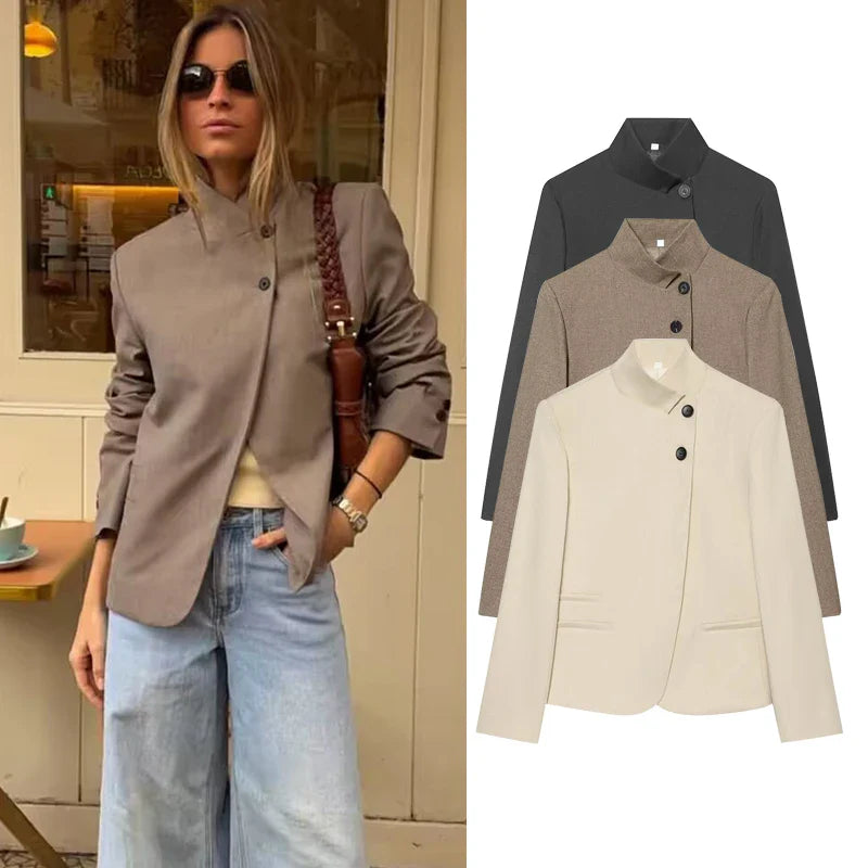 Women's Autumn Blazers Blouse 2026 New Fashion Young Women's Elegant Travel Holiday Jackets Spring Street Sarm Blazers Jackets LadyShow.Store