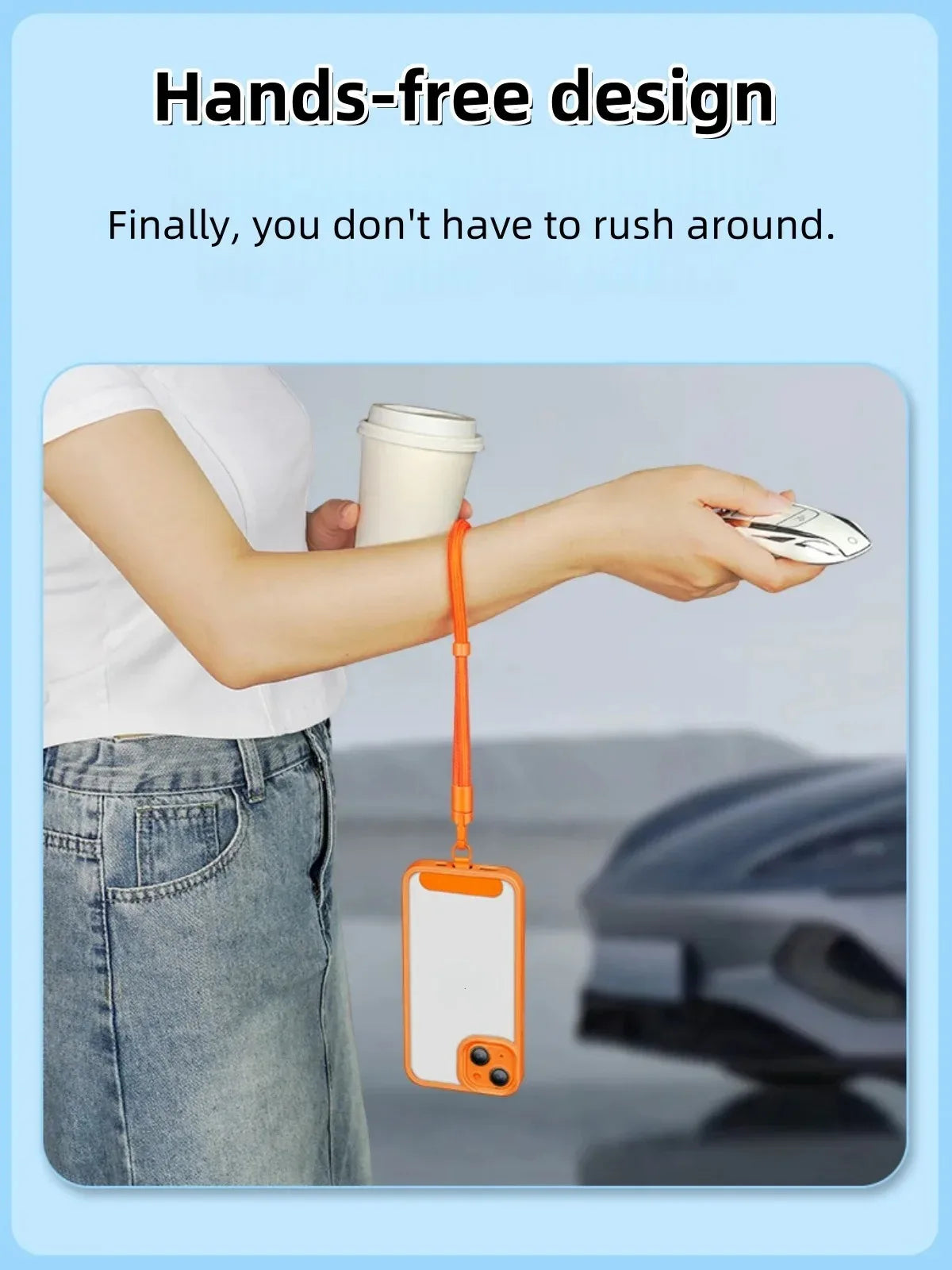 Universal Mobile Phone Anti-loss Wrist Strap Adjustable 360° Rotation Phone Self-locking Lanyard for iPhone 17 16 15 Pro Samsung Pi-Mart