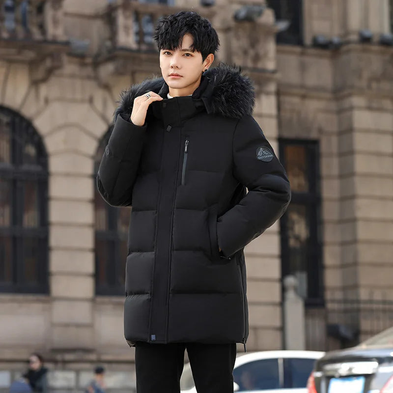 High Brand White Goose Down Jacket Coat Parka Men's Clothing Winter Padded Puffer Jackets Luxury Hooded Padding Outerwear HWY309 Pi-Mart